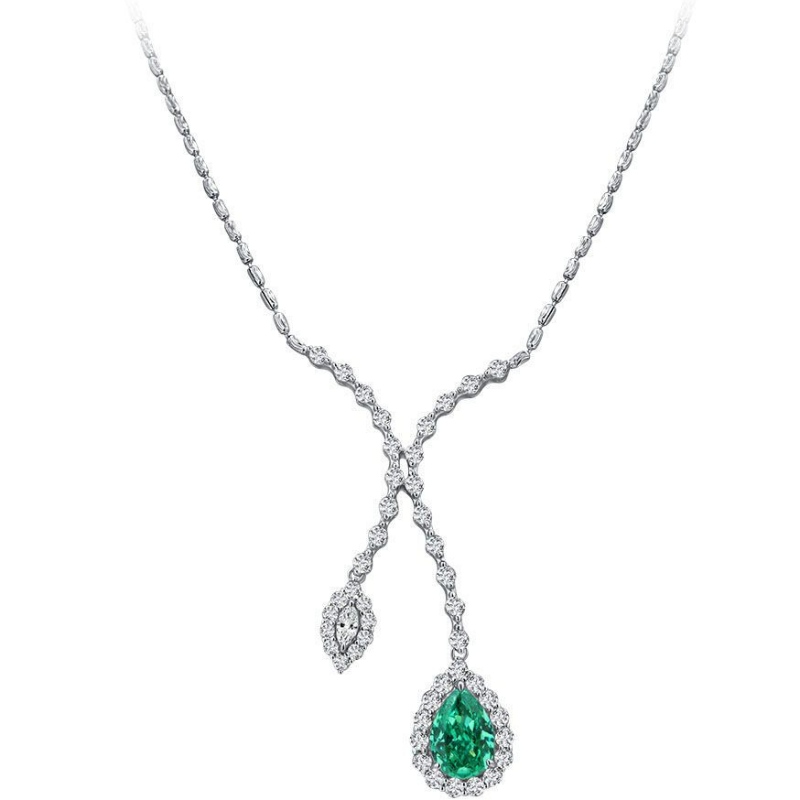 ใหม่ S925 Silver 10ct Pa Pa Blue Drop-Fmage Stochlace High Carbon Diamond For Girls